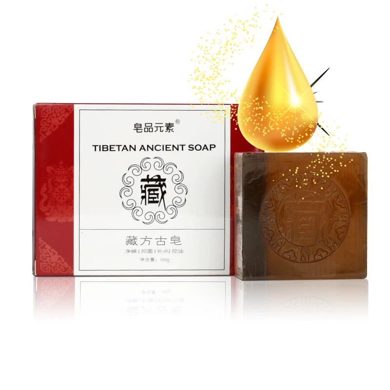 100G Natural Tibetan Medicine Soap Moisturizing Oil Control Removal Blackhead Facial Anti Mite Acne Herbal Sterilize Soap