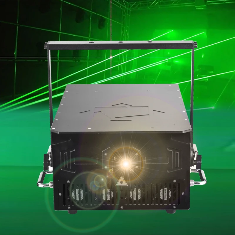 Фабричная цена 40 Вт RGB Анимация лазерное световое шоу проекторы ночной клубной сцены DJ диско с красно-белым зеленым алюминиевым железом