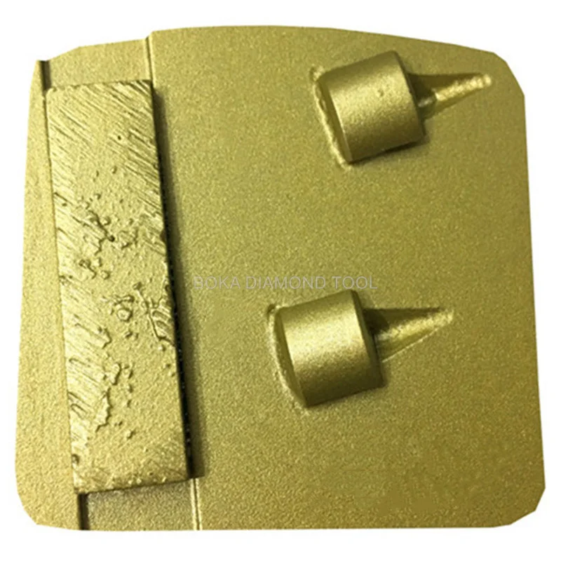 High quality Redi-lock trapezoid split PCD scraper plate for grinding epoxy remove mastic concrete floor diamond polishing pad