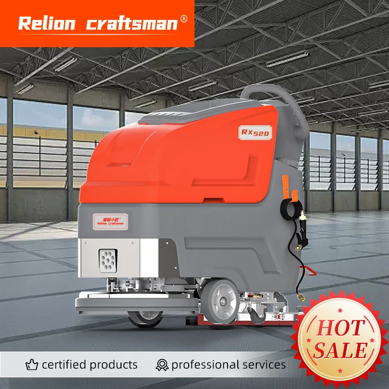 Industrial Commercial Hand Push Floor Washing Machine Floor Scrubber Vacuum for Restaurant