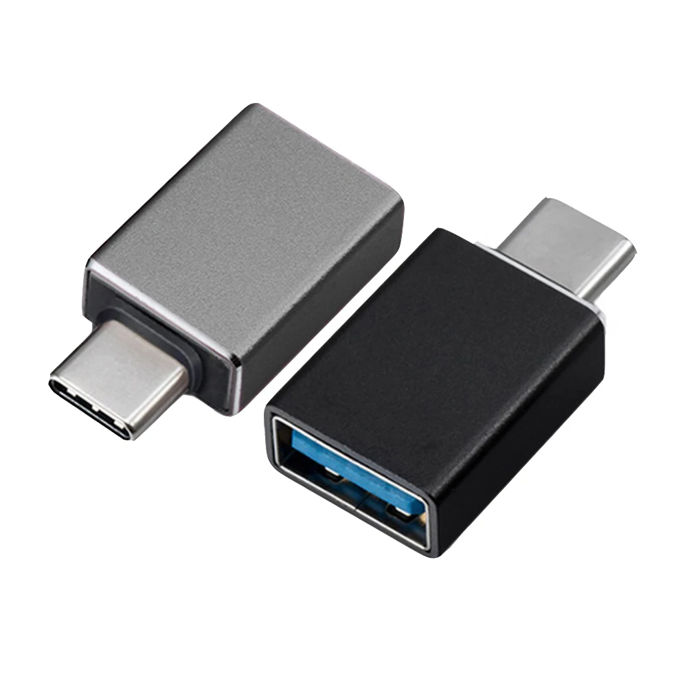 USB C Male to USB 3.0 A Female OTG Adapter (1600073490341)