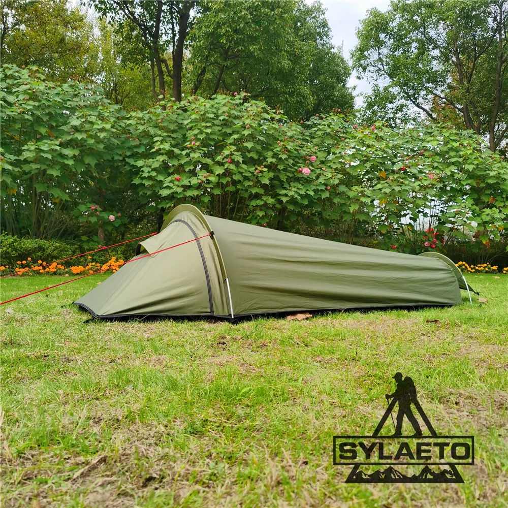 Sylaeto New Upgrade One man Sleeping Bag Bivy Swag Tent For Solo Trip Lightweight Hiking Adventure Survival