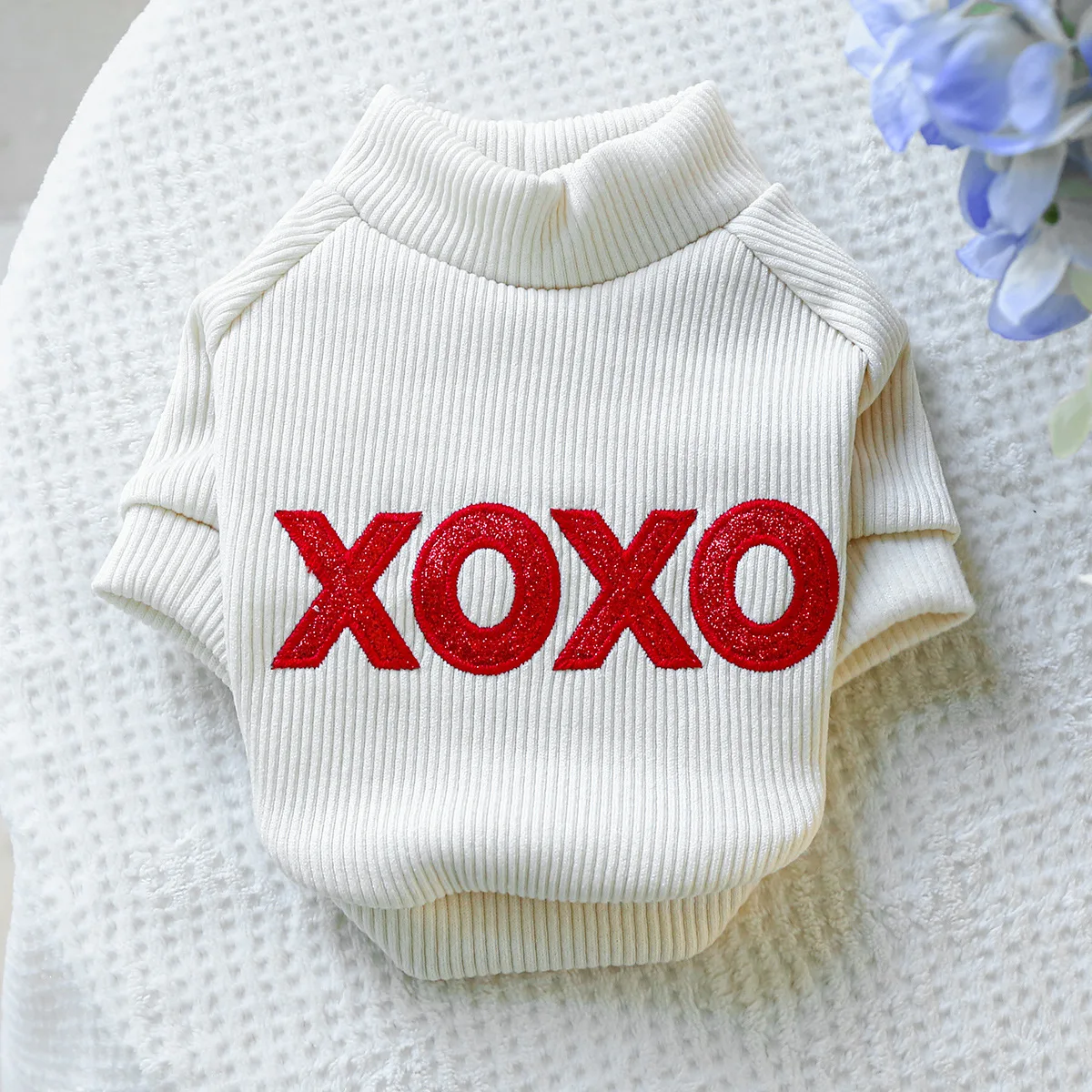 Fall Winter Pet Dogs Clothes Fashion Design Dog Clothing Pet Clothes Letters Embroidery Twoo Feet Dog Sweater Shirt