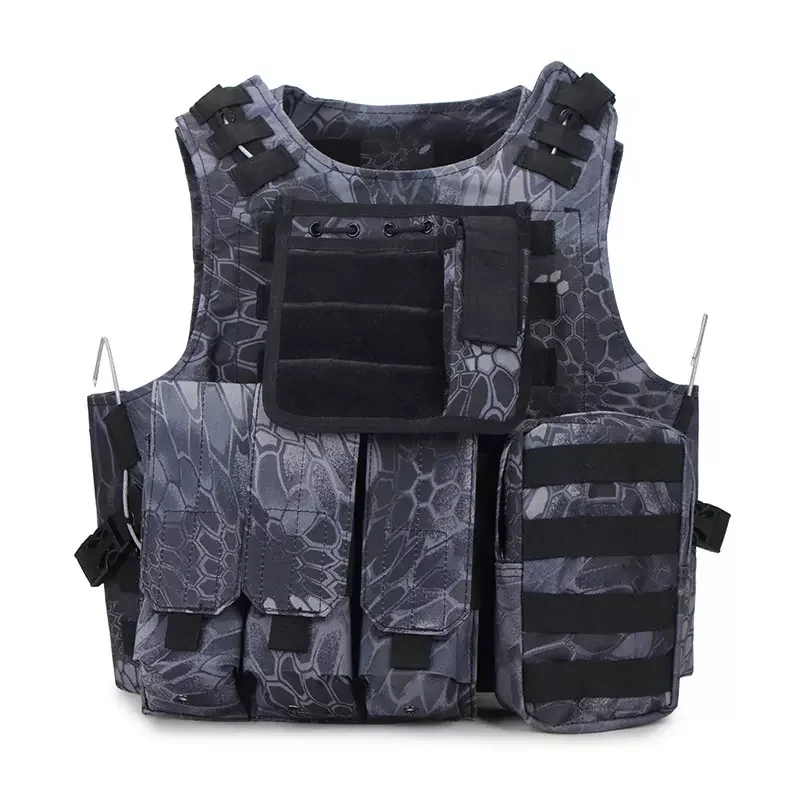 HOT  Manufacturer Factory price Tactical Black Training Vest Tactical Equipment Plate Carrier Pouch Tactical Vest