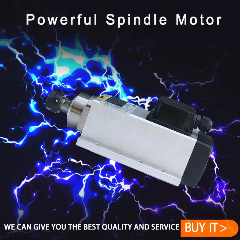 JST 7.5KW air cooling spindle motor square top quality electric motor spindle manufacture