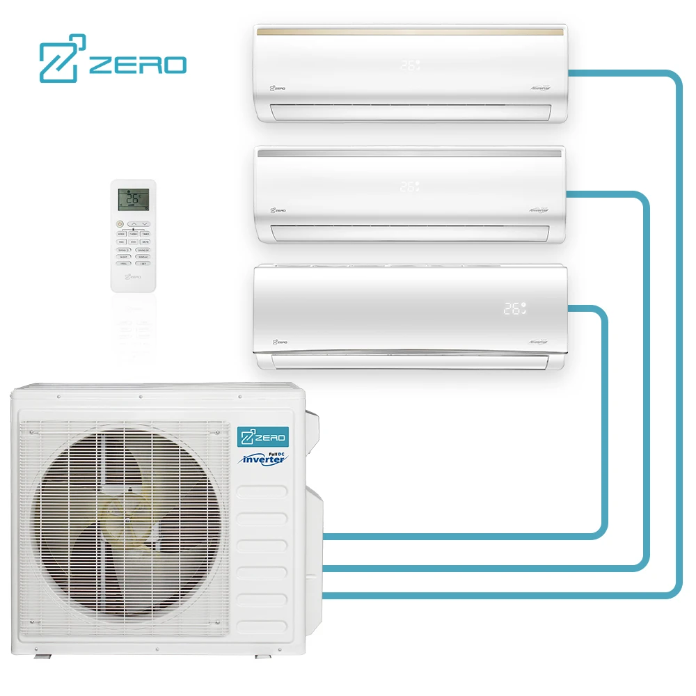 ZERO Z-MAX 17000 Btu зоны системы кондиционирования воздуха тепловой насос с передачей тепла от Инвертор Мульти зона мини-кондиционер