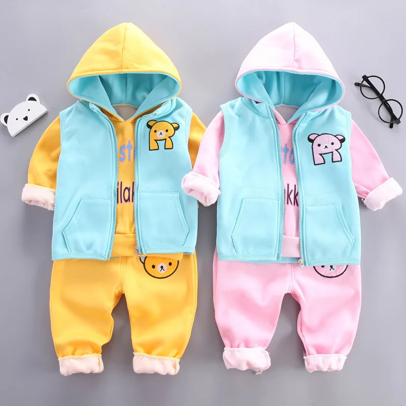 wholesale hoodie set kids clothes boy baby clothes Winter toddler boys clothing sets