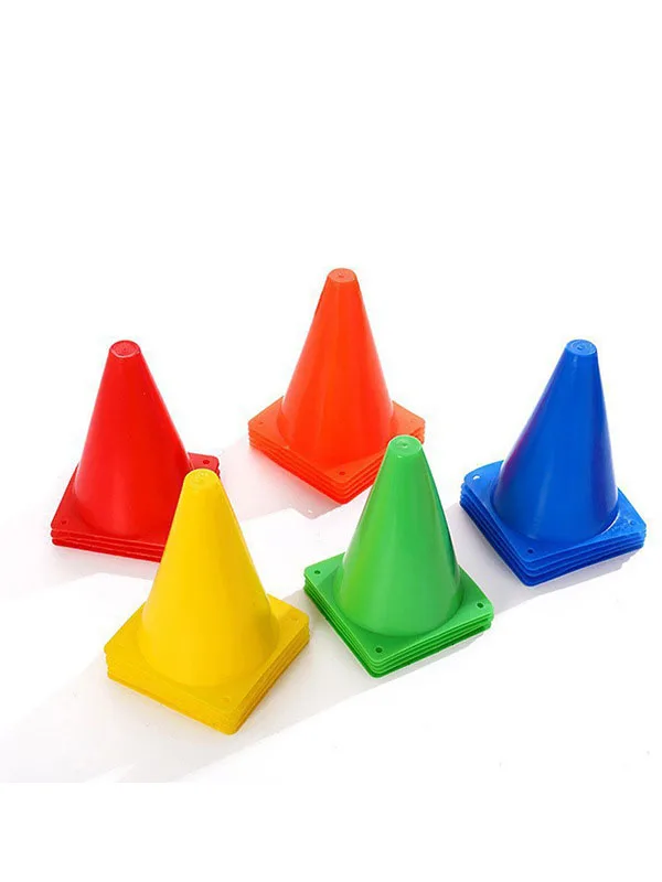 Custom Logo Soccer High quality PE Plastic Perforated Marker Cones Football Training Agility Cones