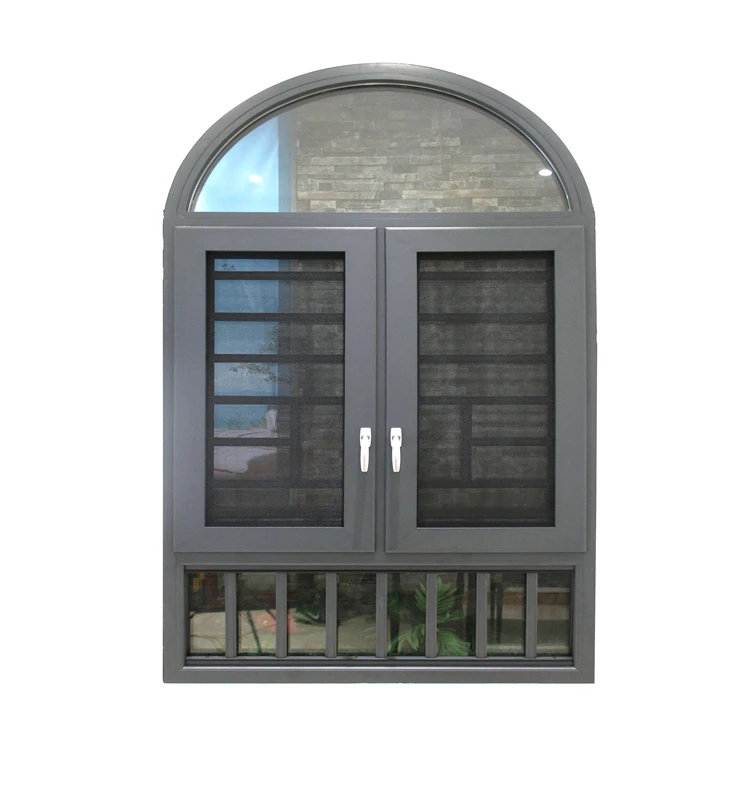 Solid and reliable hurricane impact arch top casement windows