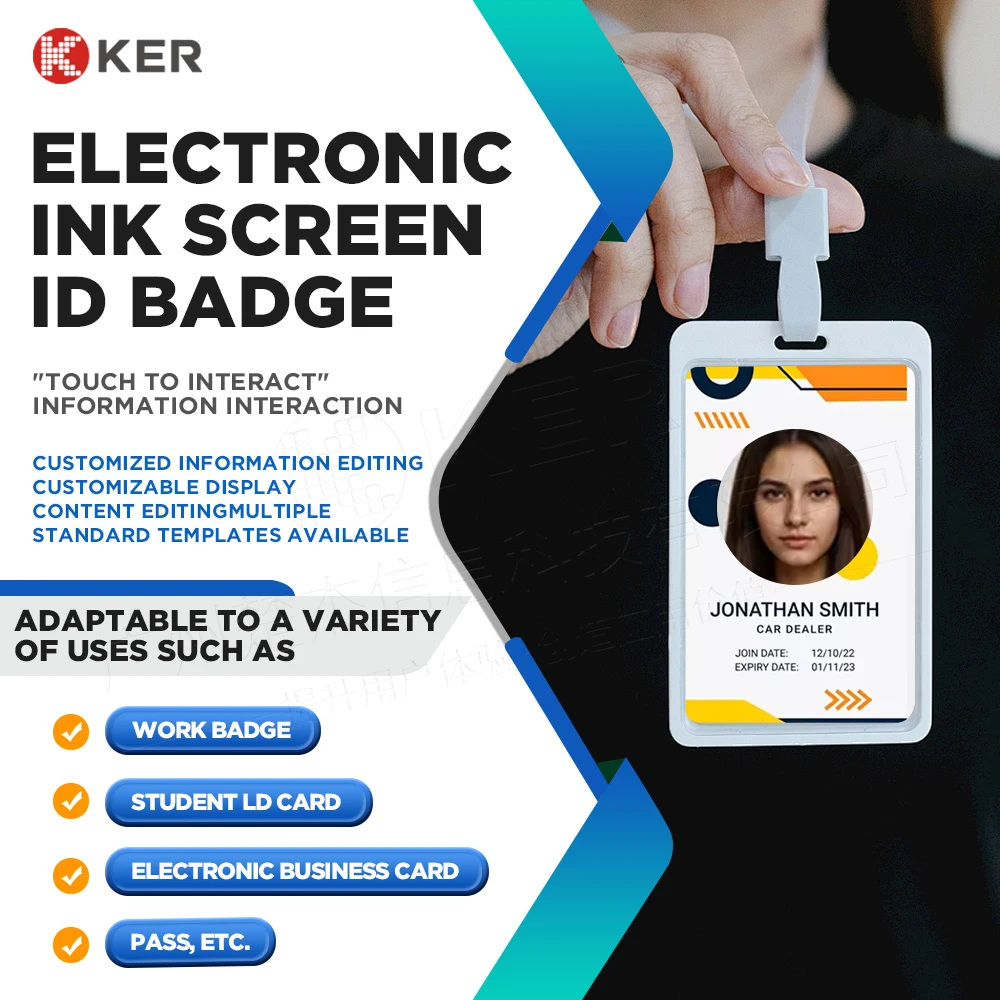 Customize Plastic Smart Electronic Employee ID Badge Card VIP Badge Backstage Passes Card Conference Event Pvc Photo ID Card