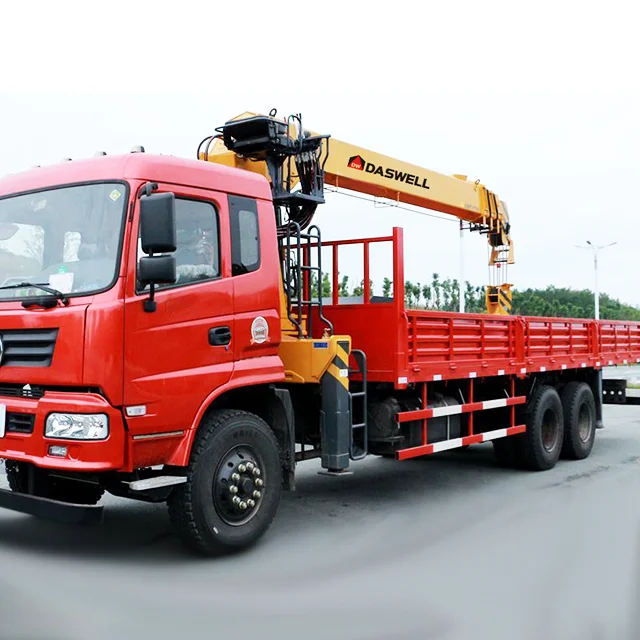 four booms 8 T lifting capacity truck mounted crane factory supply