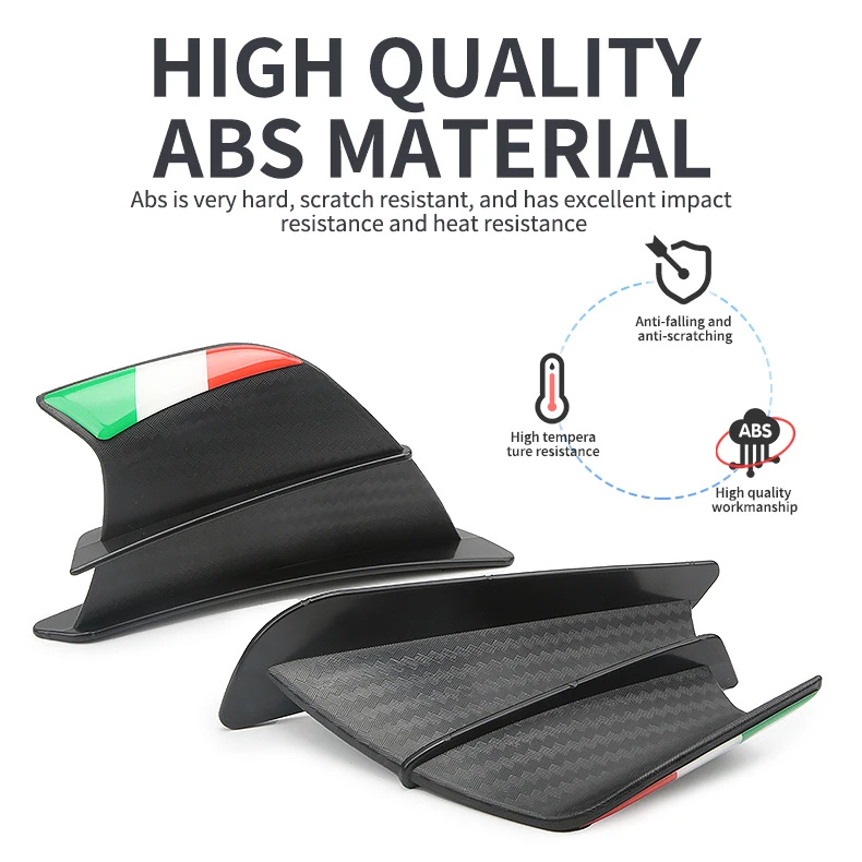 Universal For Yamaha Suzuki Kawasaki Honda H2/H2R Scooter Motorcycle Winglet Aerodynamic Wing Kit Spoiler