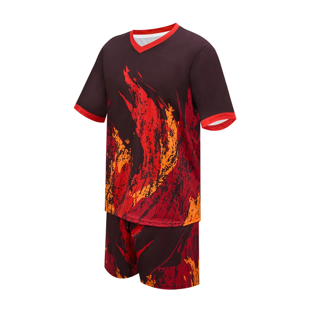 Wholesale Custom Cheap Sublimation Adults Soccer Uniforms Soccer Jersey and shorts Sweat Wicking Men Sportswear