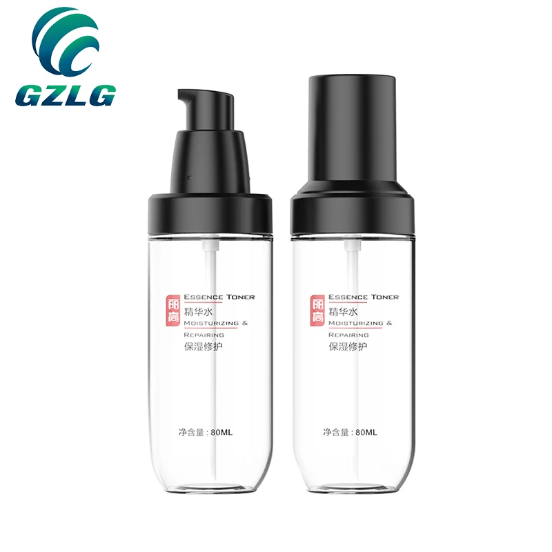 cosmetic  250 ml  500 ml Customized logo pet plastic lotion pump bottle lotion bottle with pump