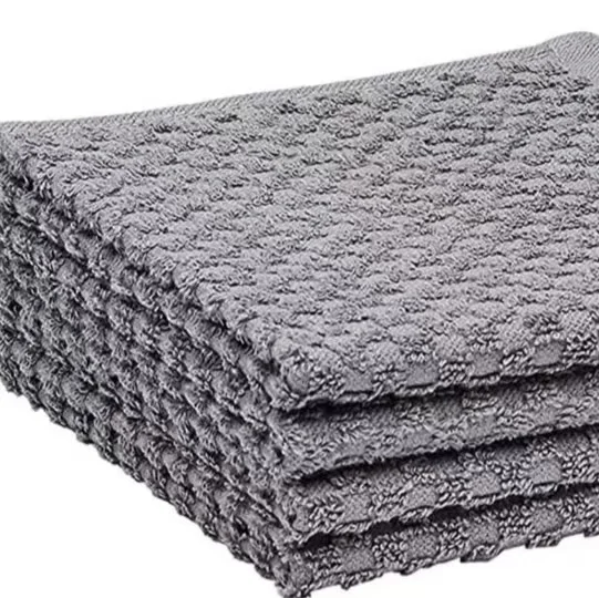 100% Cotton Terry Kitchen Dish Towels Popcorn Texture 4 Pack kitchen towels