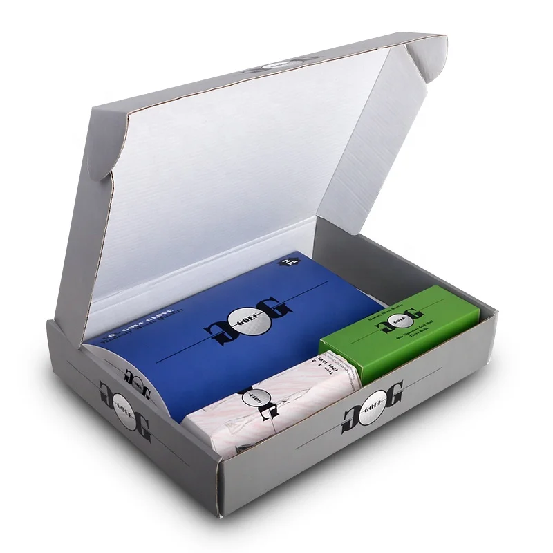 Golf ball ping pong table tennis die cut packaging sleeve paper box with window