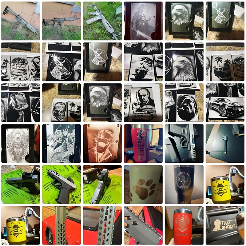 Fast marking speed and accurate Stable laser output power desktop split fiber laser marking machine Mark metal pvc pps