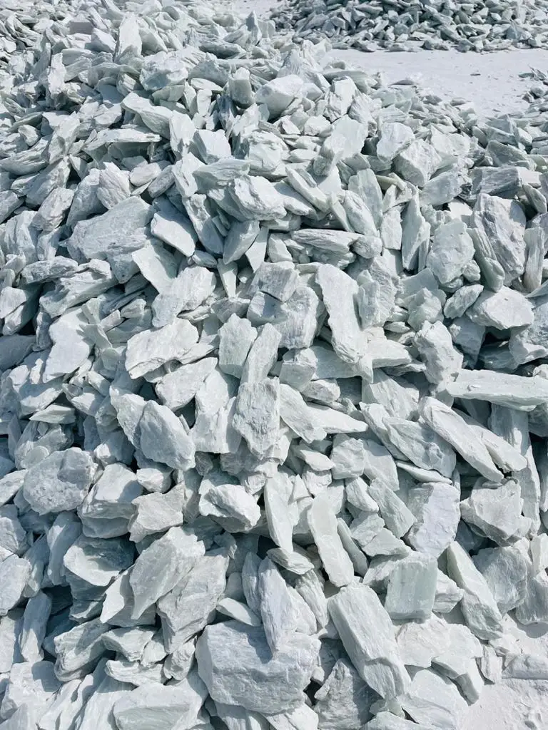 Natural Top Quality Talc Lumps, High Whiteness and Purity Custom Talc Stone and Talcum Powder OEM Offered From Pakistan