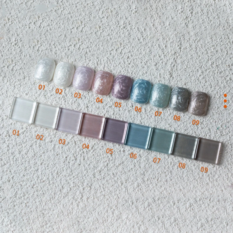 New Winter Pearl Shell Thread Nail Polish Shiny Diamond Gel Glitter Glue Painting Nail Art Design Primer gel