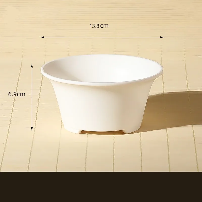 Dia.13.8cm H.6.9cm plastic classical round bonsai pot succulent planter plastic cactus pot