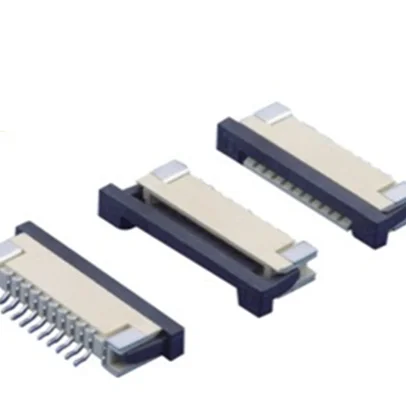 H1.0 Pitch 0.5mm 8PIN FPC header Connector With lock type SMT Tin Gold Flash FPC electrical connector