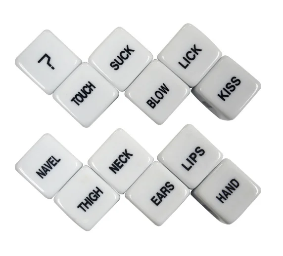 
In Stock 16mm Glowing Love Fun Game Acrylic Family Game Board Game Sex Dice For Couple Gay Lesbian 