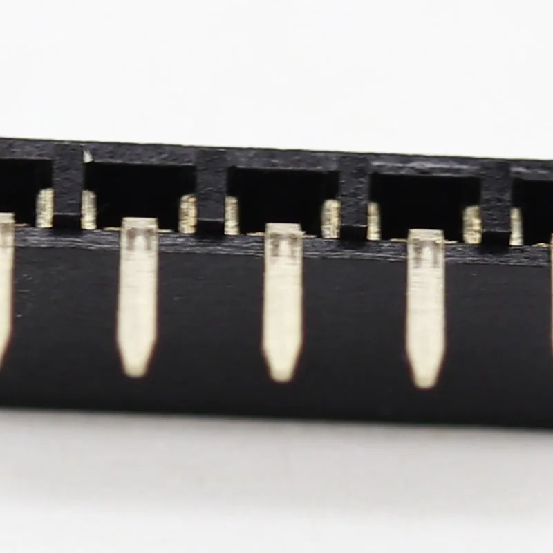 Hot sale connector 2.54Mm pitch positions 02~40pin right angle 90 degree singleDouble row female socket header connector