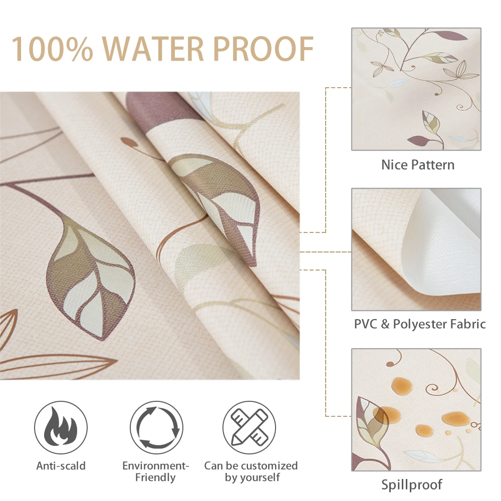 
hot sale for christmas PVC tablecloth plastic printed tablecloth in roll with fabric backing table cloths roll 