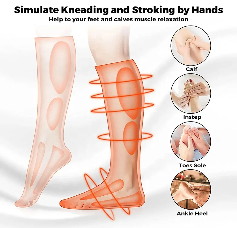 Custom Logo Leg Pant Air Recovery Air Pump Compression Leg Boots Massager Pressotherapy Rechargeable Recovery Boot Foot Massager