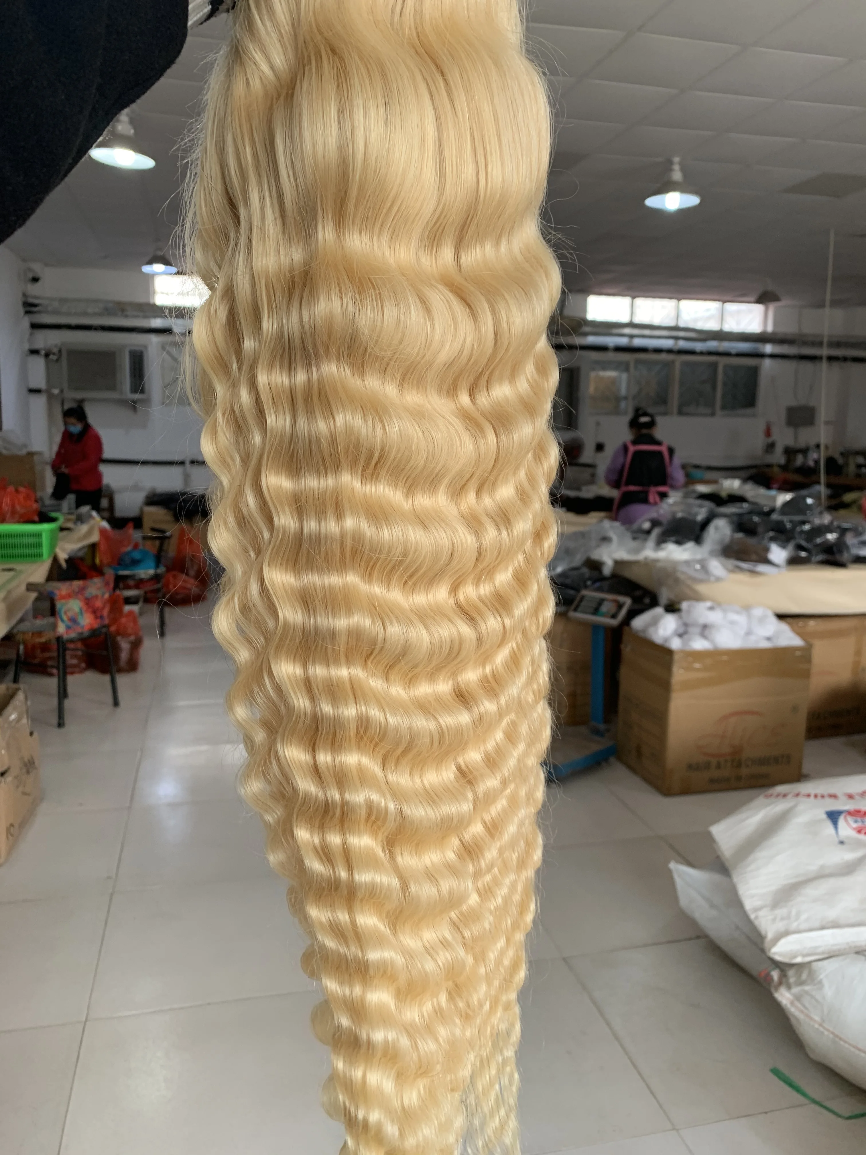Wholesale deep wave 613 frontal wig in stock