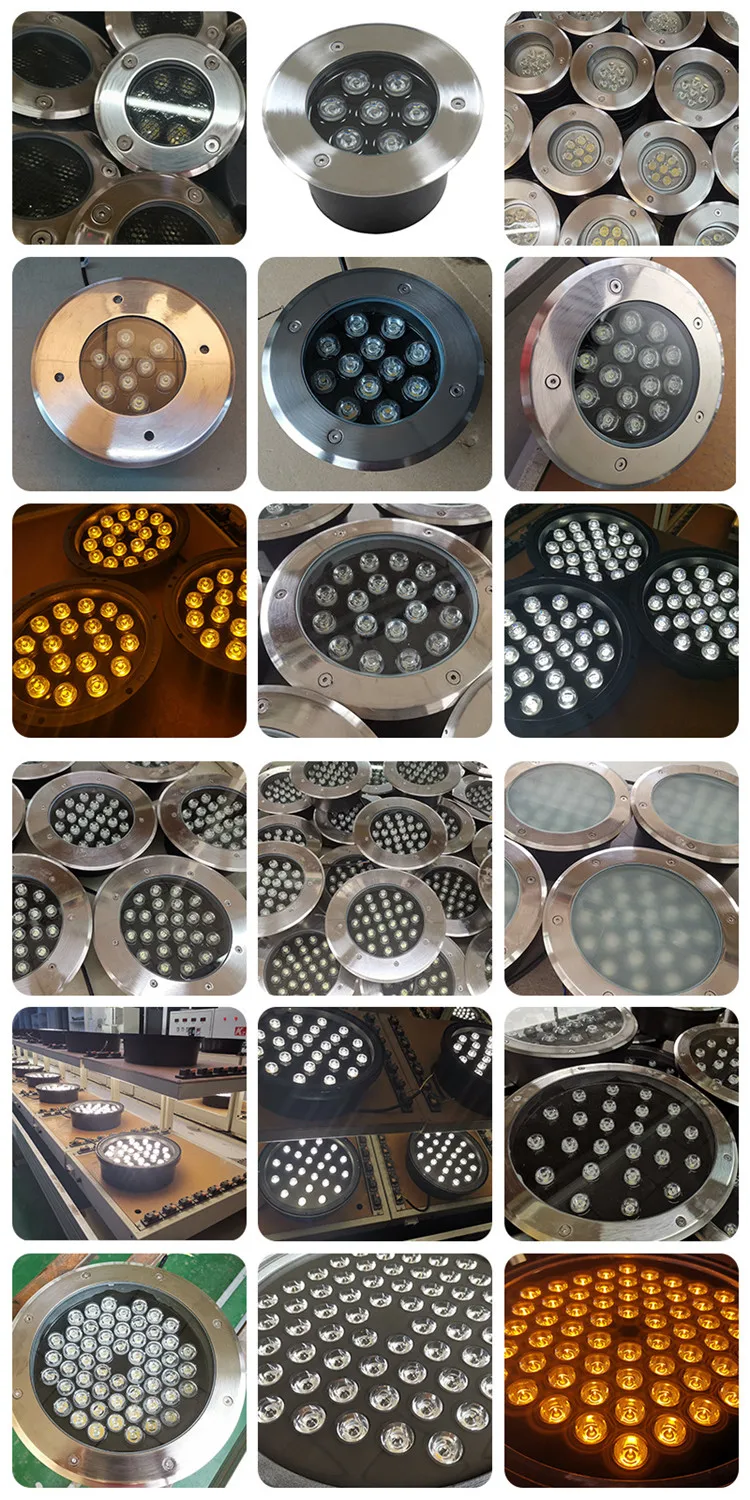 IP67 Waterproof Recessed LED Inground Lamp Price DMX RGBW RGB 12W 15W 18W 24W 36W LED Underground Light