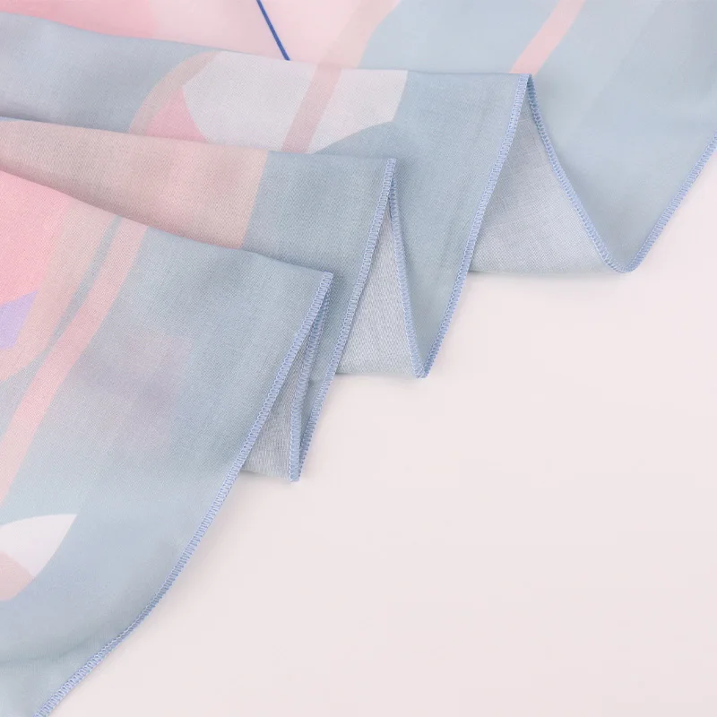 Wholesale premium Cotton Voile Scarf Square print hijab and Malaysia tudung muslim scarf japanese cotton voile shawl