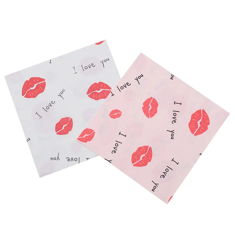 Wholesale Biodegradable Side Embossing High Quality Custom Printing Composable Sample Paper Napkins