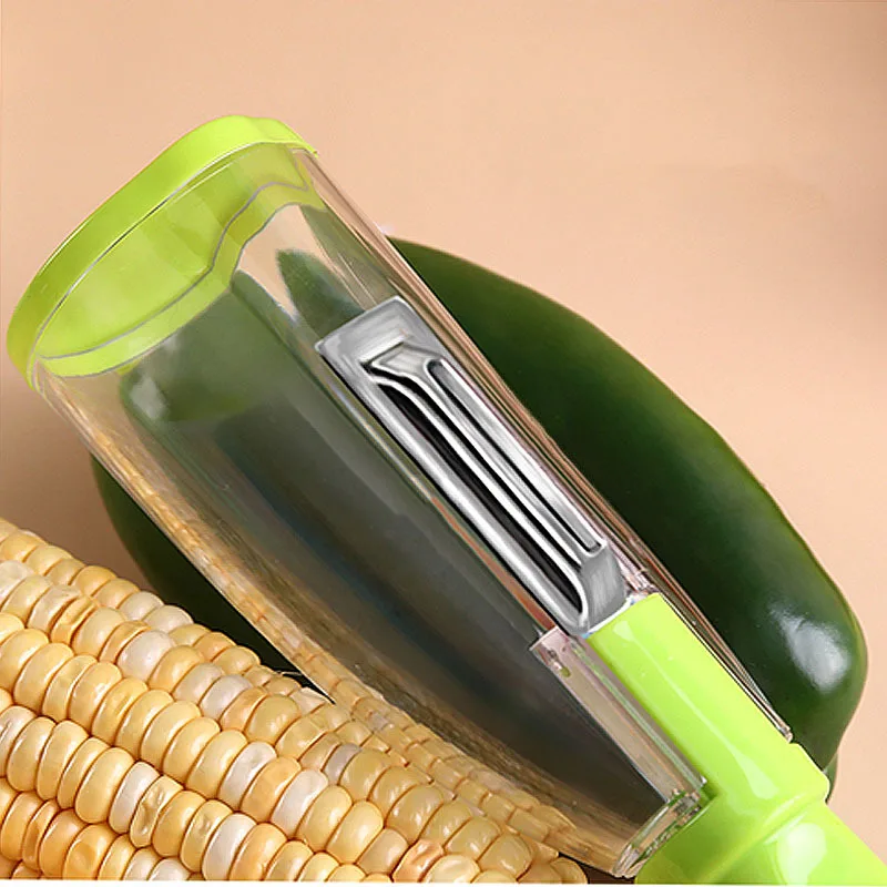 2023 Container Fruits Vegetables Multi-function Stainless Steel Manual  Kitchen Peeler