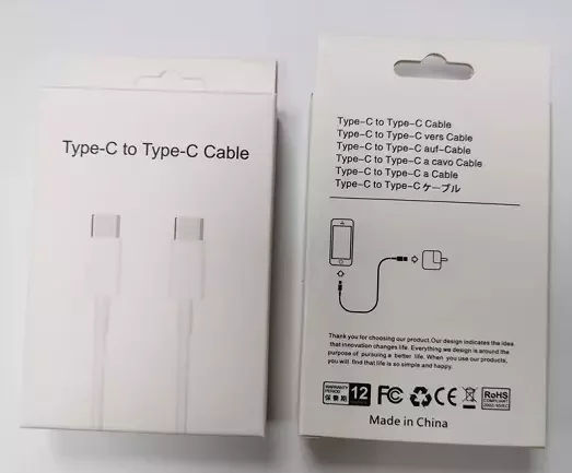 For Ipad 3ft 6ft type c to type c fast charging cable usb c data kabel quick charger cable for iphone