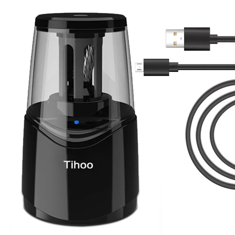 
2020 usb electric pencil sharpener rechargeable battery operated sharpener manual for pencil 