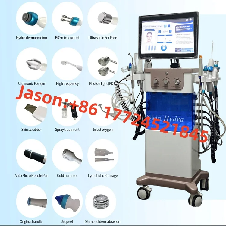 h2o2 hydra aqua peel facial machine 2024 hydra spa care facial machine hydra dermabrasion machine 15 in 1