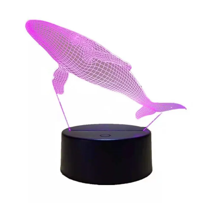 Led Gifts USB Lamp 3D Rechargeable Night Light Bedroom For Kids Blank Acrylic Night Light With Unique Night Lights