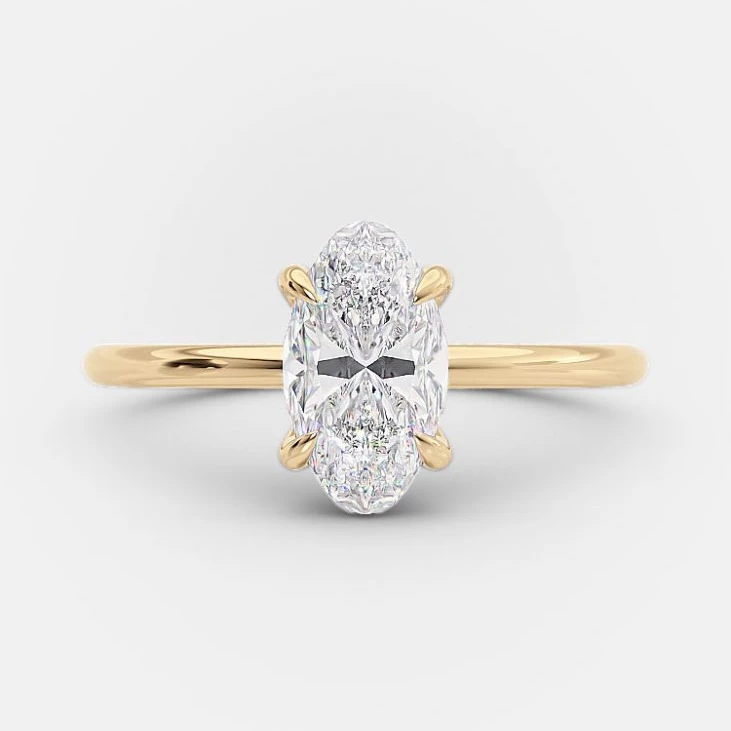 Women's gold plated ring with cubic zirconia and 925