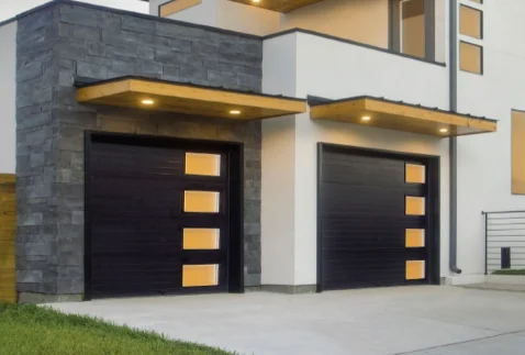 JST Factory Special Steel Roller Door Monitored Eyes Black Color  Aluminum Alloy Galvanized Steel garage door