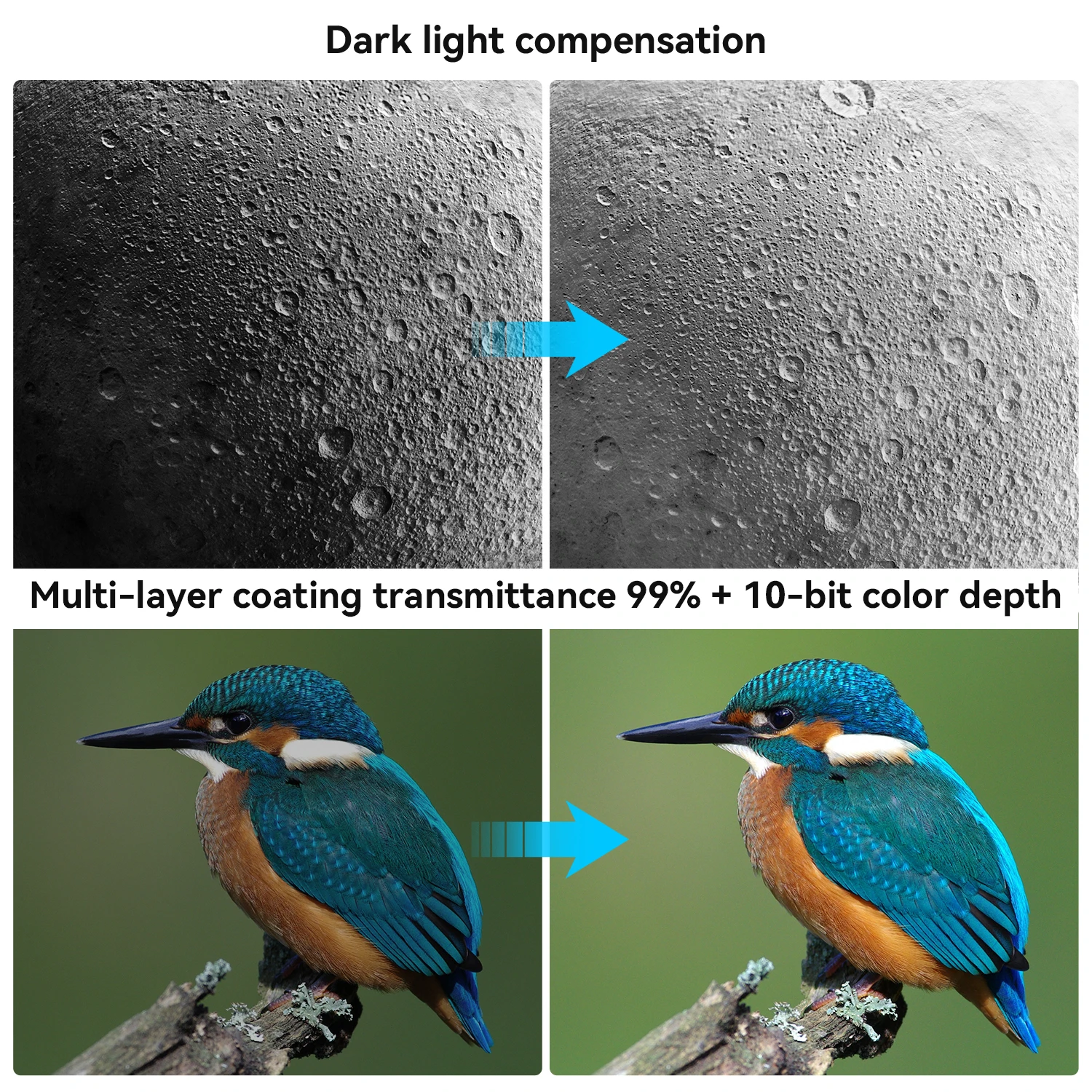 Apexel new Wireless 2K Telescope Camera Capture Stunning Videos and Photos with Electronic 23mm-50mm Eyepiece