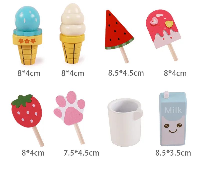 2021 New Pretending Fruits Vegetables Cutting Blue Wooden Big Kitchen Toy children furniture sets