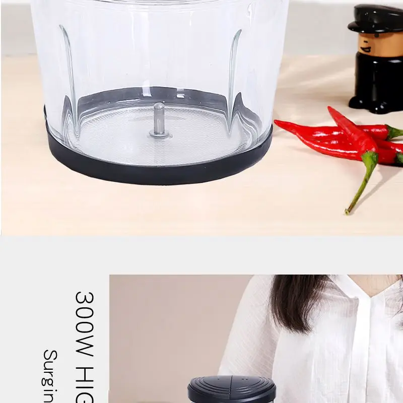 Manual Shredder Mincer Cutlery Magnetic Garlic Gadget Mini Puller Ice Processor Fruit, Multi Slicer Meat Chopper/