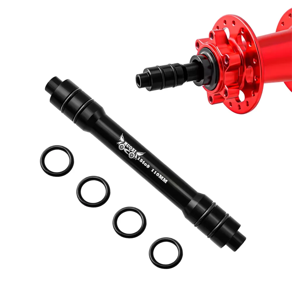 Quick Release Bike Thru Axle 15 Adapter 9MM Wheel Hub Barrel Shift Conversion 100/110mm For Road Bike