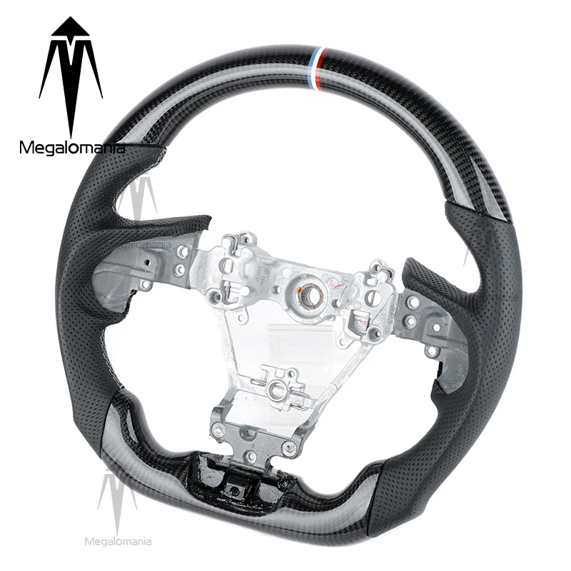 Fit For Subaru Legacy Outback Impreza Forester BRZ STI XV REX WRX Hybrid SVX Custom LED Carbon Fiber Steering Wheel