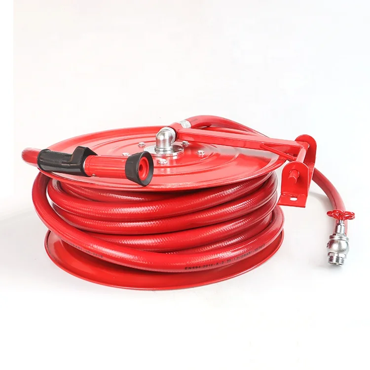 
Manufacturer customized fighting equipment steel / pvc swing type fire hose reel cabinet price 