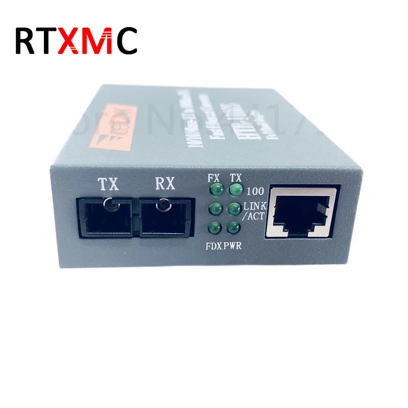 Netlink Htb-1100 Fiber Optical Media Converter 100m Double-fiber  Single mode Telecommunications Grade fiber to rj45