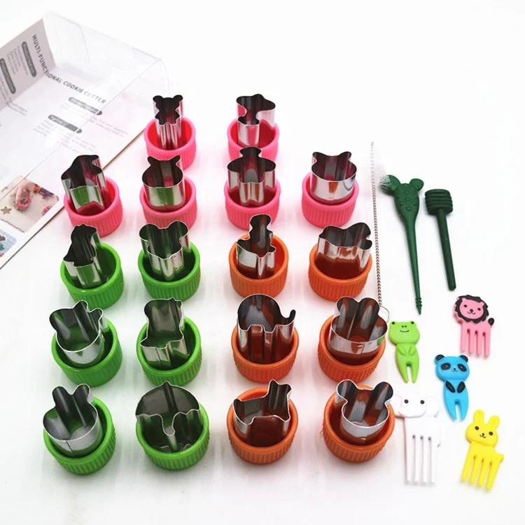 
Vegetable Cutter Shapes Set Mini Sizes Cookie Cutters Set Fruit Cookie Pastry Stamps Mold 