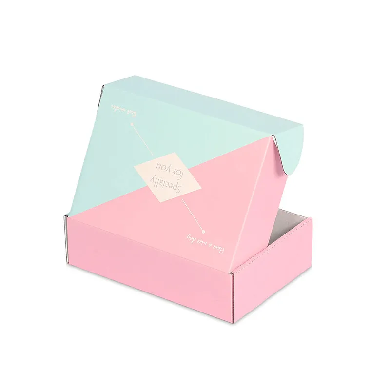 Custom Wholesale Printed Dress Clothing Folding Corrugated Paper Corrugated Packaging Mailing Mail Shipping Boxes Mailer Box