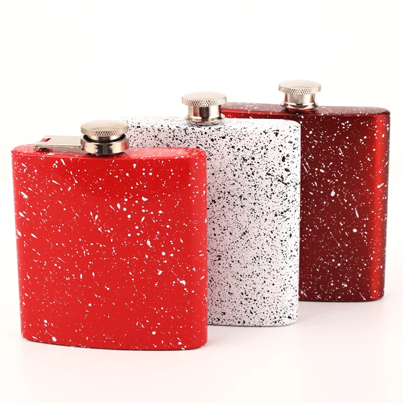 2021 High Quality 304ss  luxury  diamond Classic Style Stainless Steel Liquor Alcohol Flask Square Wine Bottle Hip Flask